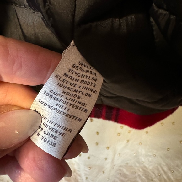 The Vermont Country Store buffalo plaid Wool Coat - Picture 4 of 7